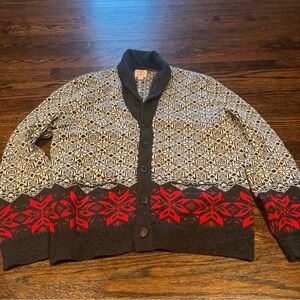 Brooks Brothers Italian Yarn Cardigan Sweater Sz L